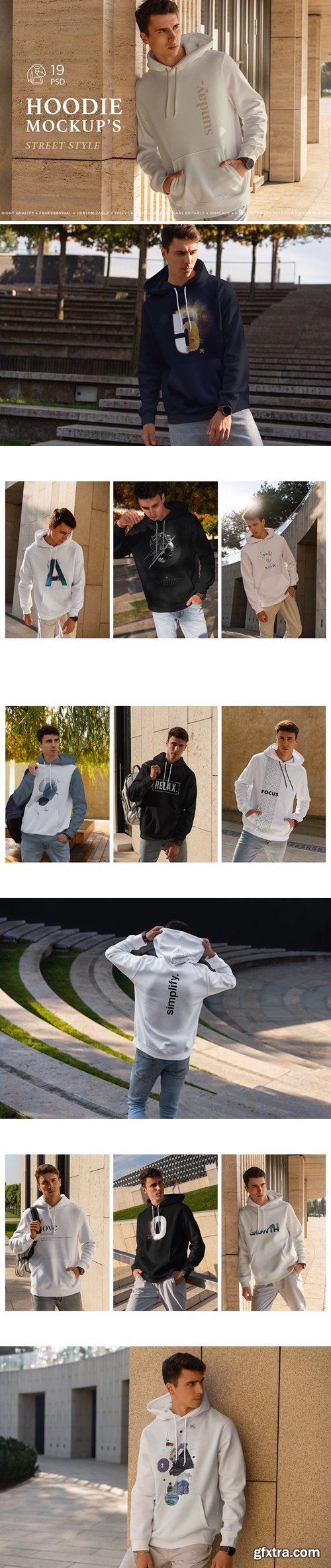 Hoodie MockUp Street Style E32K4FP