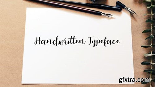 Videohive Hand-Written Typeface 22625811