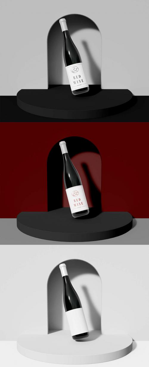 Wine Bottle Mockup