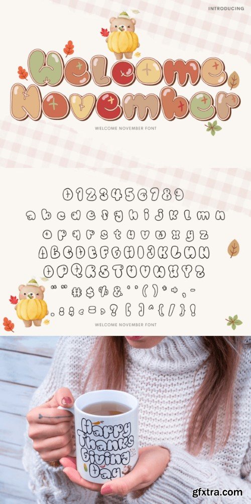 Welcome November Font