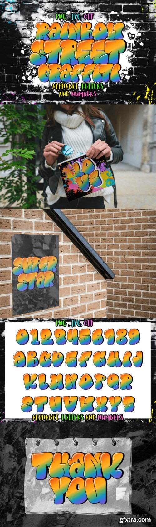 Rainbow Street Graffiti Font