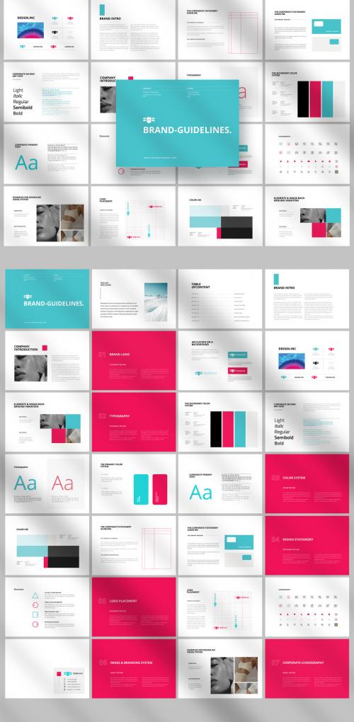 Brand Identity Guidelines Brochure Layout