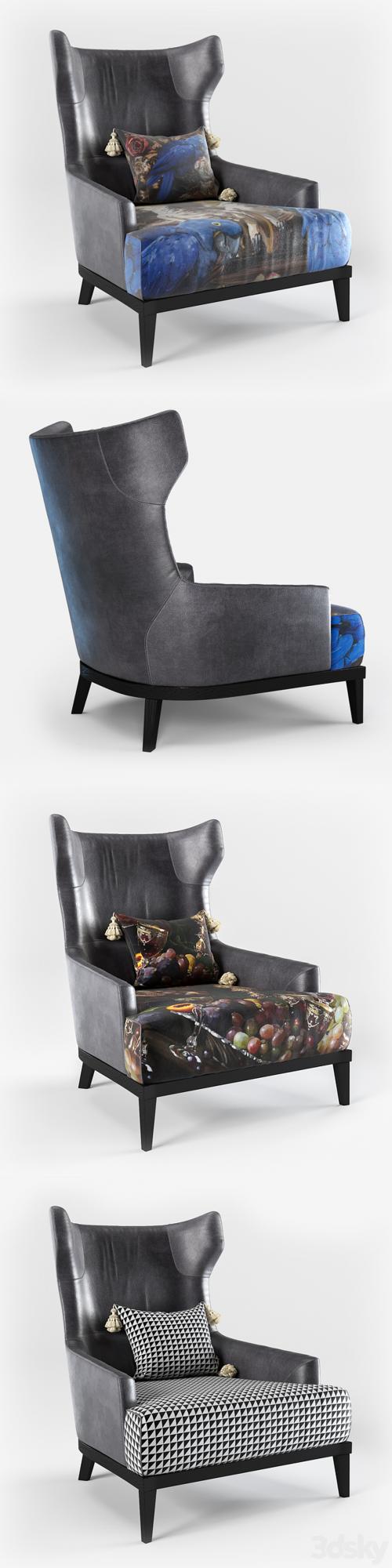 armchair - The Black Attitude - by Momenti Casa