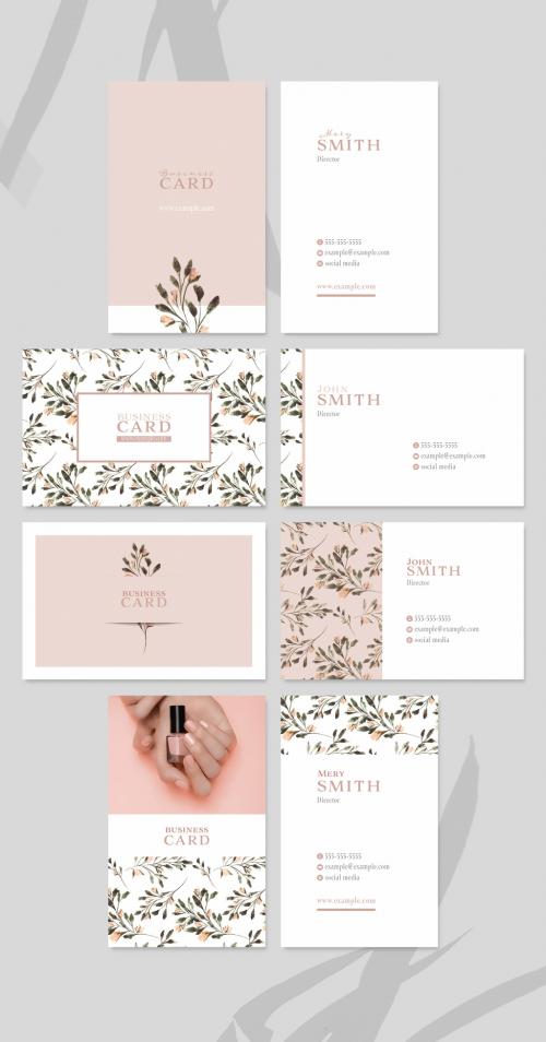 Flower Style Business Card Set