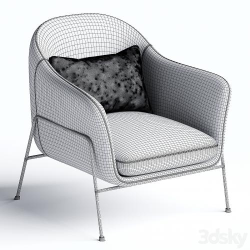 Wiley Ivory White Sherpa Armchair