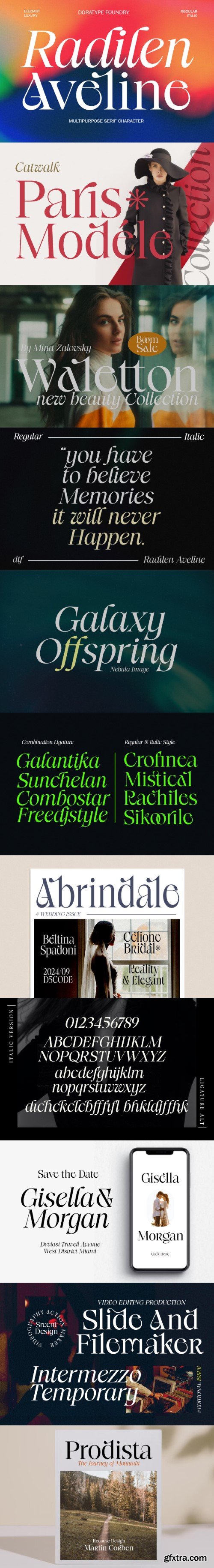 Radilen Aveline Font by Dora Typefoundry