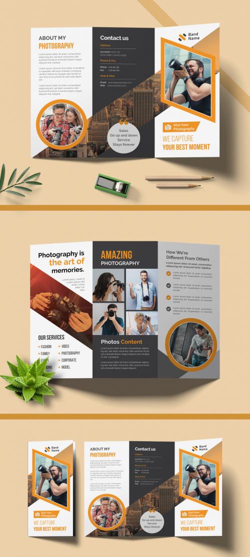 Tri Fold Brochure Layout for Corporate Business