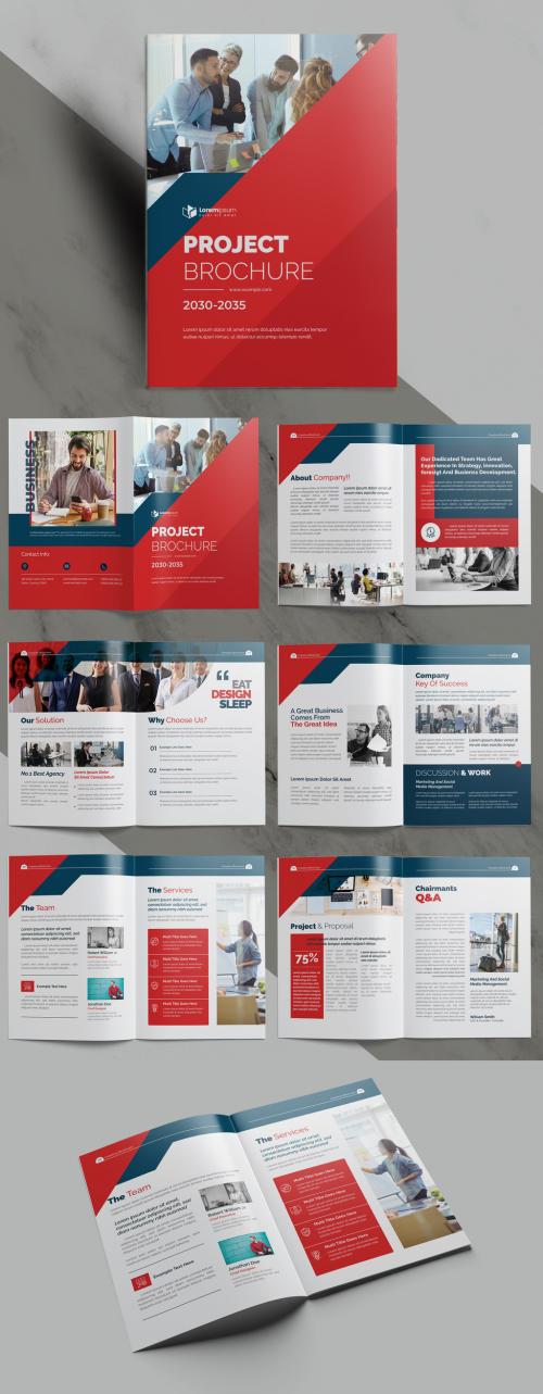 Red Corporate Brochure Layout