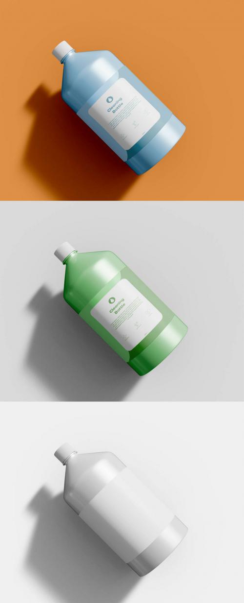 Isolated Clenanig Bottle Mockup