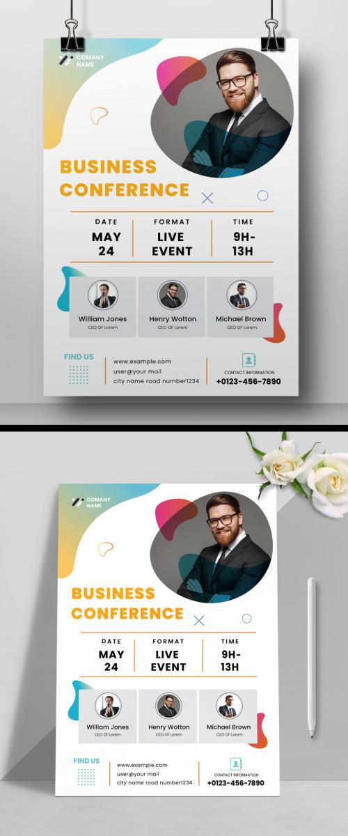 Clean Conference Flyer Layout