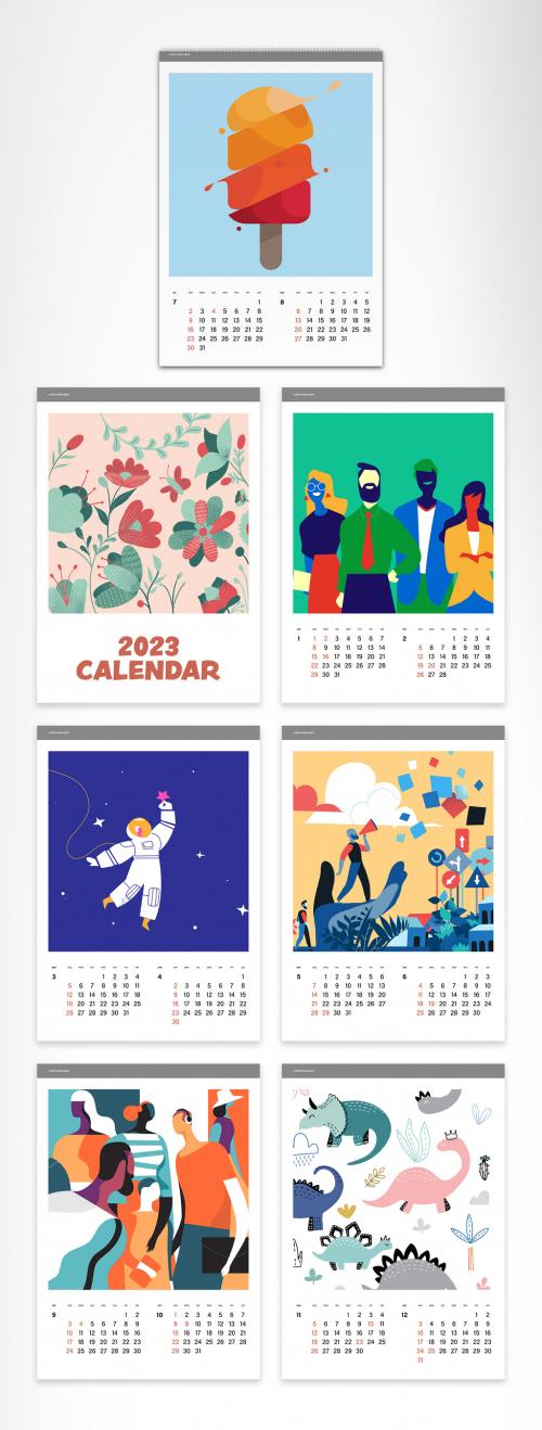 Colorful Calendar 2023