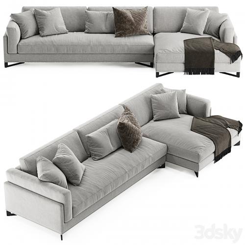 DAVIS IN L sofa by Frigerio Salotti