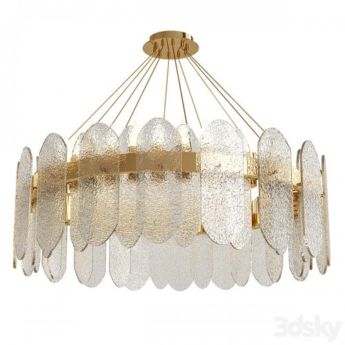 mirabelle blurry crystal modern chandelier