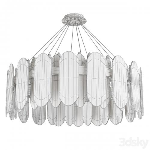 mirabelle blurry crystal modern chandelier