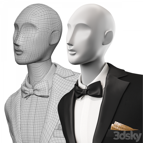 Wedding clothes on mannequins 001