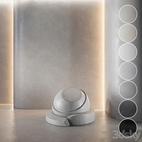 decorative plaster | Concrete set (seamless) | 33