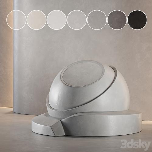 decorative plaster | Concrete set (seamless) | 33