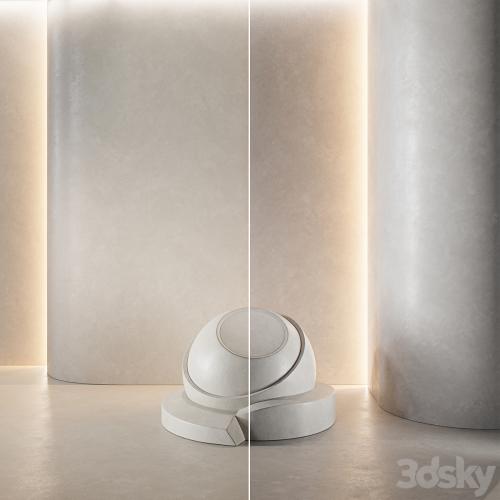 decorative plaster | Concrete set (seamless) | 33