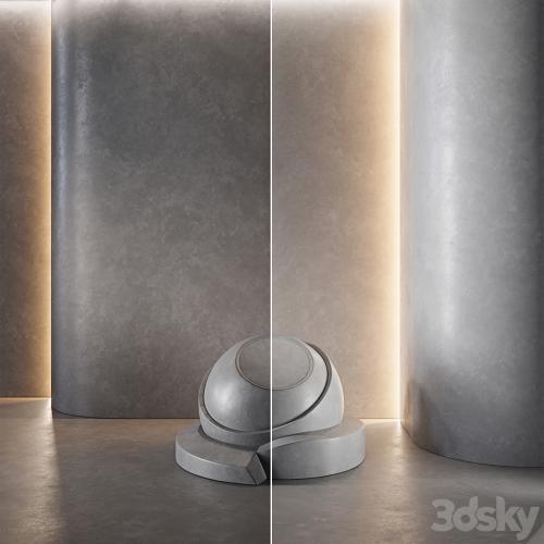 decorative plaster | Concrete set (seamless) | 33