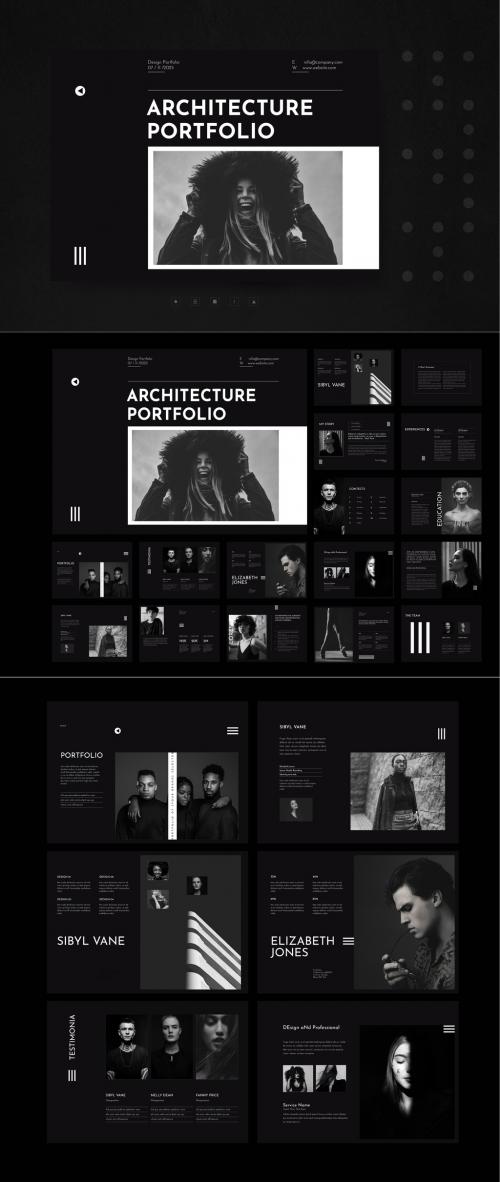 Black Portfolio Layout