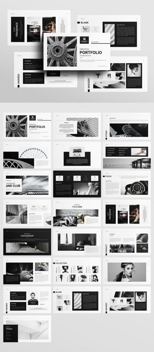 Minimal Portfolio Presentation Layout