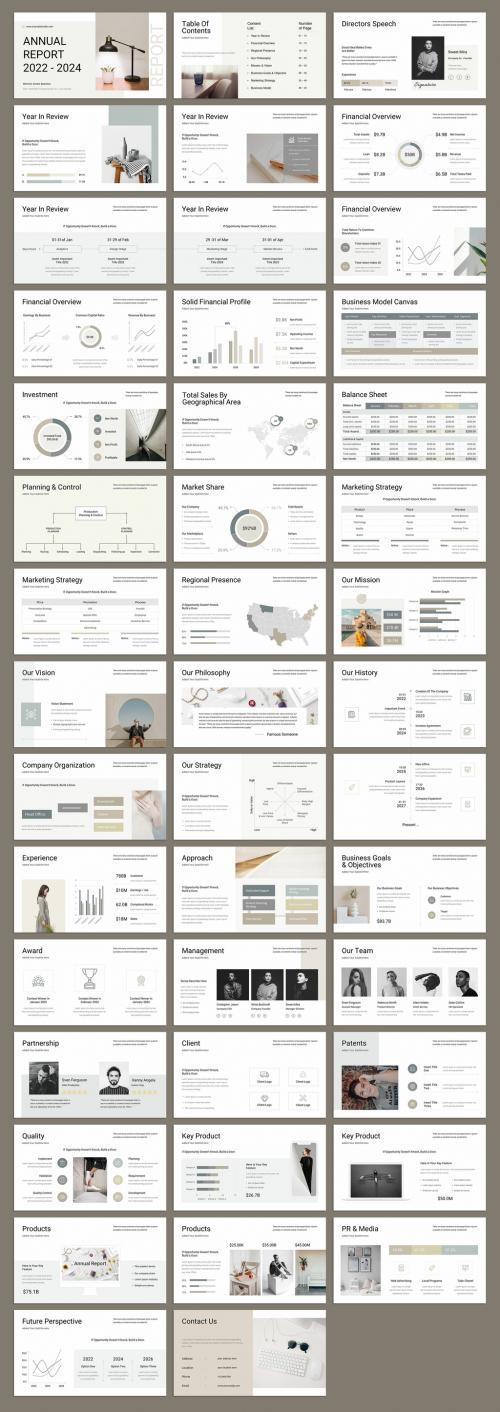 Annual Report Presentation Layout