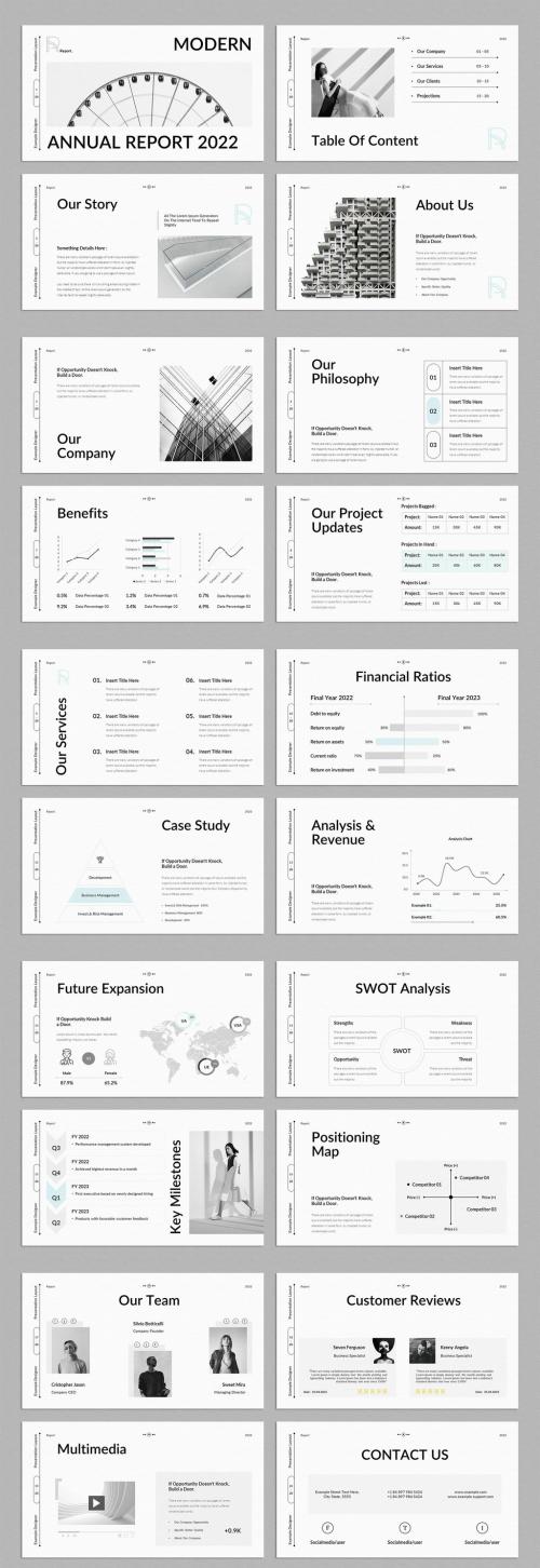 Modern Annual Report Presentation Layout