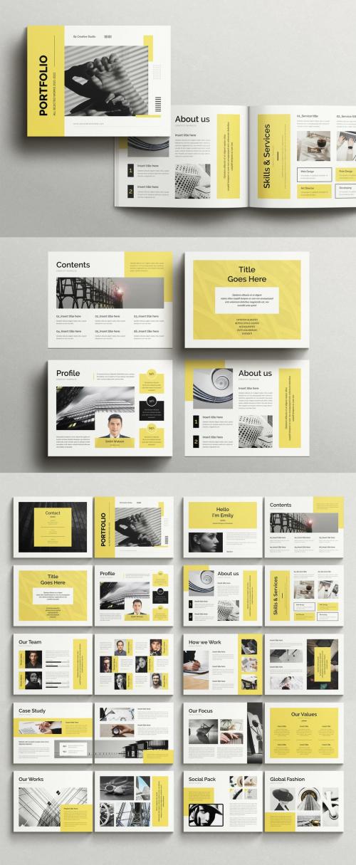 Clean Portfolio Brochure Landscape