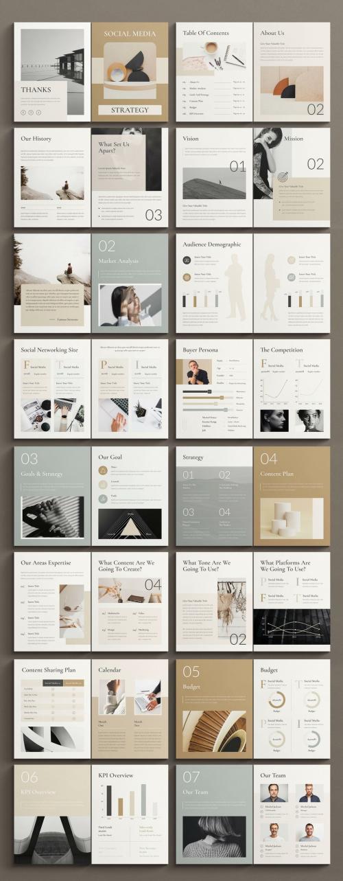 Social Media Strategy Magazine Layout