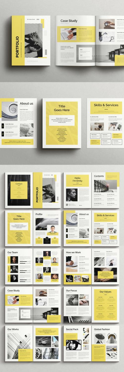 Clean Portfolio Brochure Layout