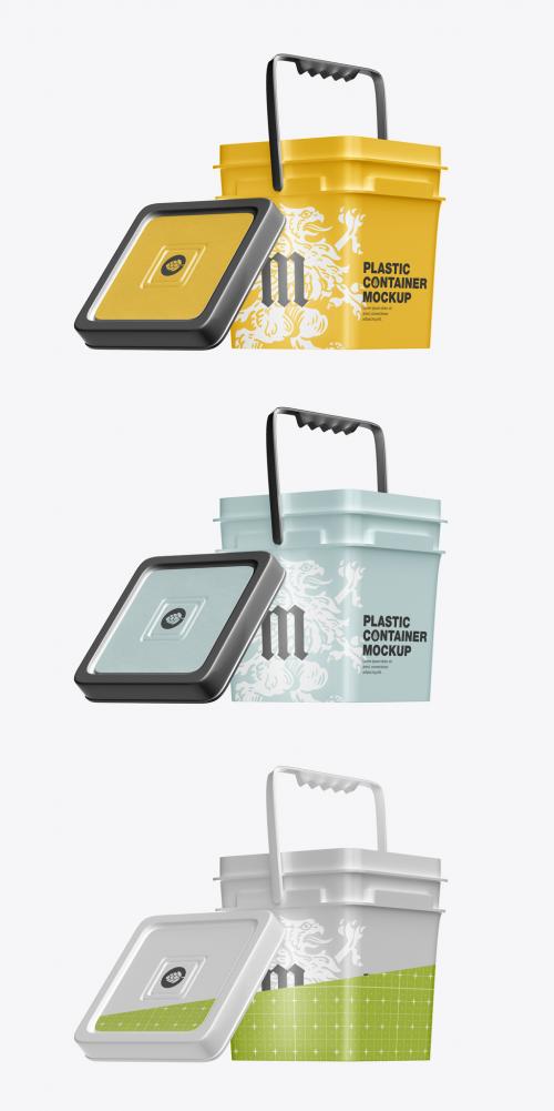 Plastic Container Mockup