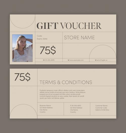 Minimal Gift Voucher Layout 