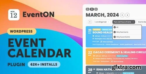 CodeCanyon - EventON - WordPress Virtual Event Calendar Plugin v4.6.3 - 1211017 - Nulled