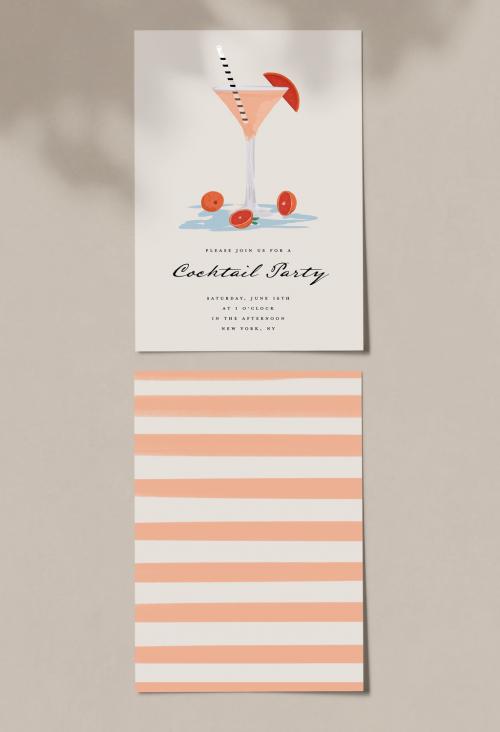 Festive Cocktail Party Invitation Layout