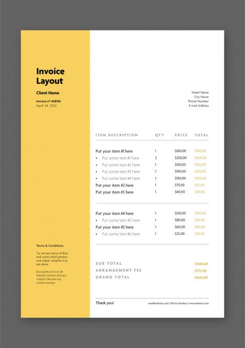 Invoice Payment Layout