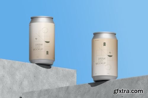 Drink Can Product Mock-ups Collections 14xPSD