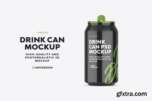 Drink Can Product Mock-ups Collections 14xPSD