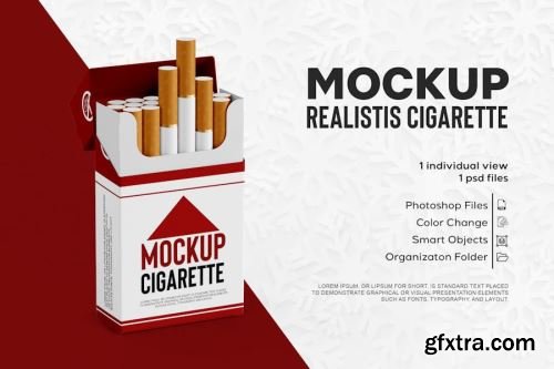 Cigarette Box Mockup Collections 14xPSD