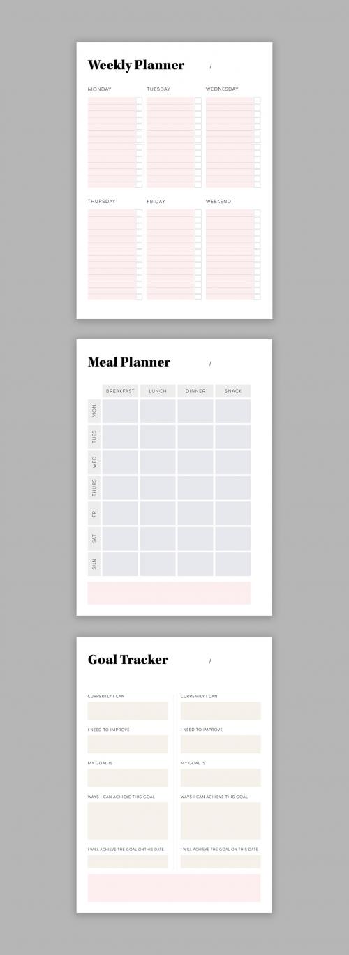 Pastel Planner Set