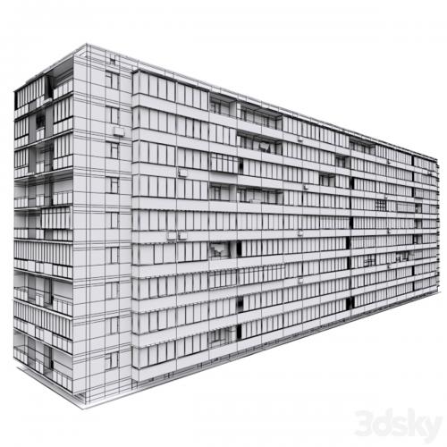 Residential building, Soviet era. Series 1KG-480