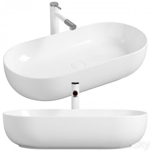 Washbasin Mira 82 MR-8242 White