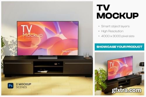 Smart TV Mockup Collections 8xPSD