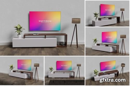 Smart TV Mockup Collections 8xPSD