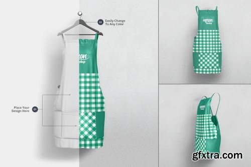 Woman Chefs Jacket Mockup Collections 12xPSD
