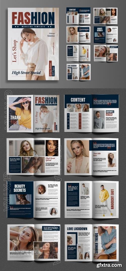 Fashion Magazine Template 722994883