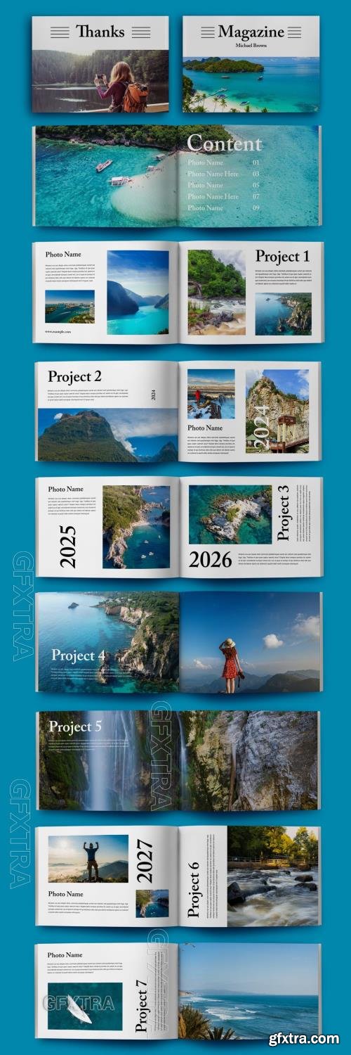 Magazine Template Layout 723806224