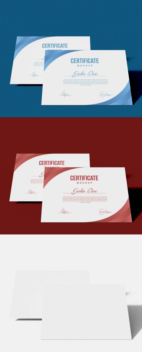 Two Certificates Mockup