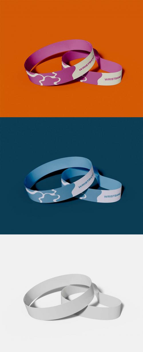 Two Wristbands Mockup