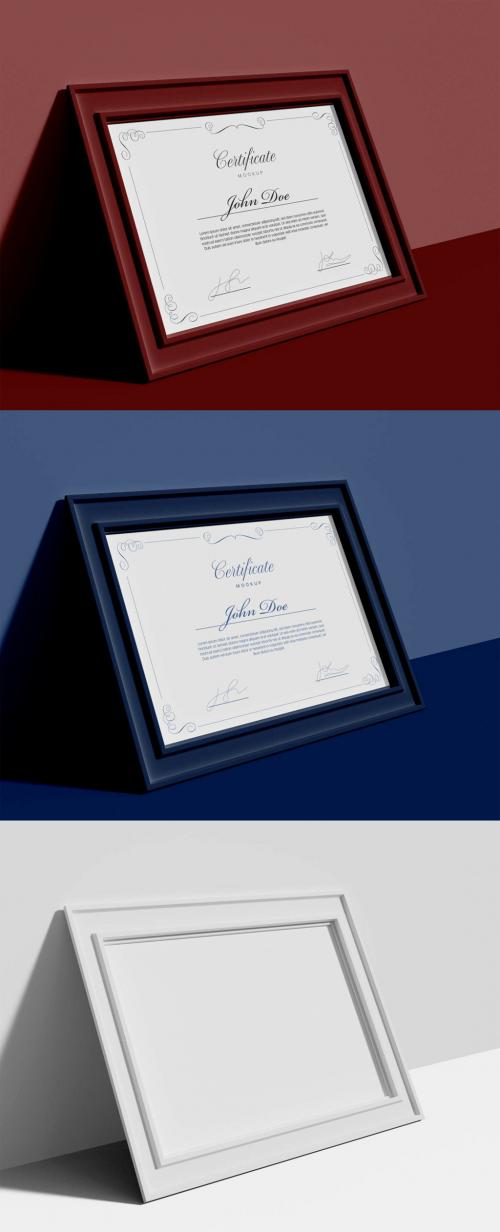 Square Certificate Mockup