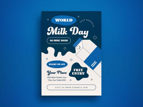 World Milk Day Flyer Layout